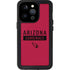 NFL Arizona Cardinals Red Performance Series iPhone 15 Pro Waterproof Case